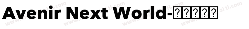 Avenir Next World字体转换